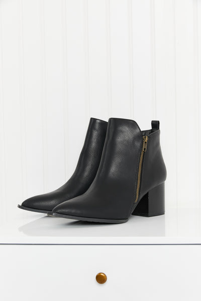 Qupid Sweet Aroma Zip-Up Pointed Toe Ankle Booties