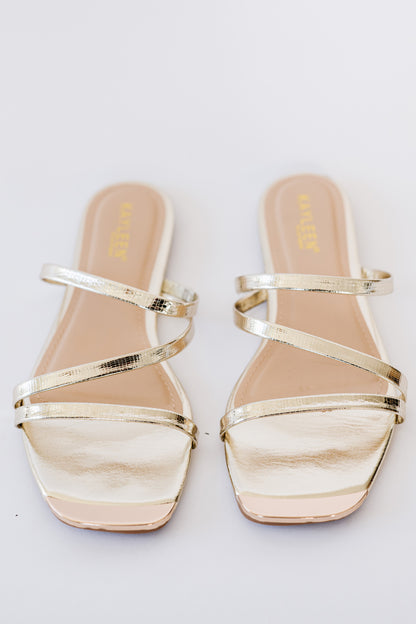 KAYLEEN Epiphanous Moment Strappy Slide Sandals