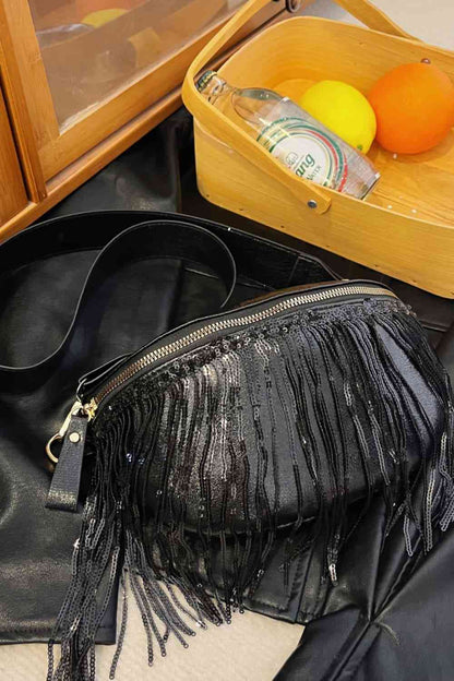 PU Leather Sling Bag